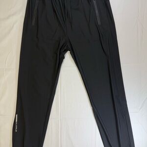 Men’s Dri-Fit Jogger Black Pants - Size L Elastic Waist